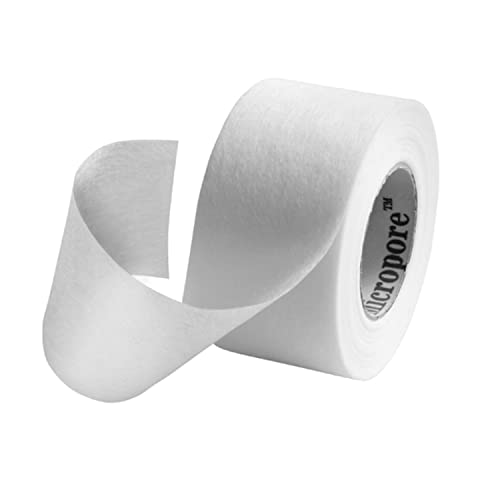 Tape secures gauze and holds dressings in place with Nexcare