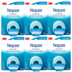 Nexcare Sensitive Skin Low Trauma Tape roll close-up with gentle adhesive for fragile skin.