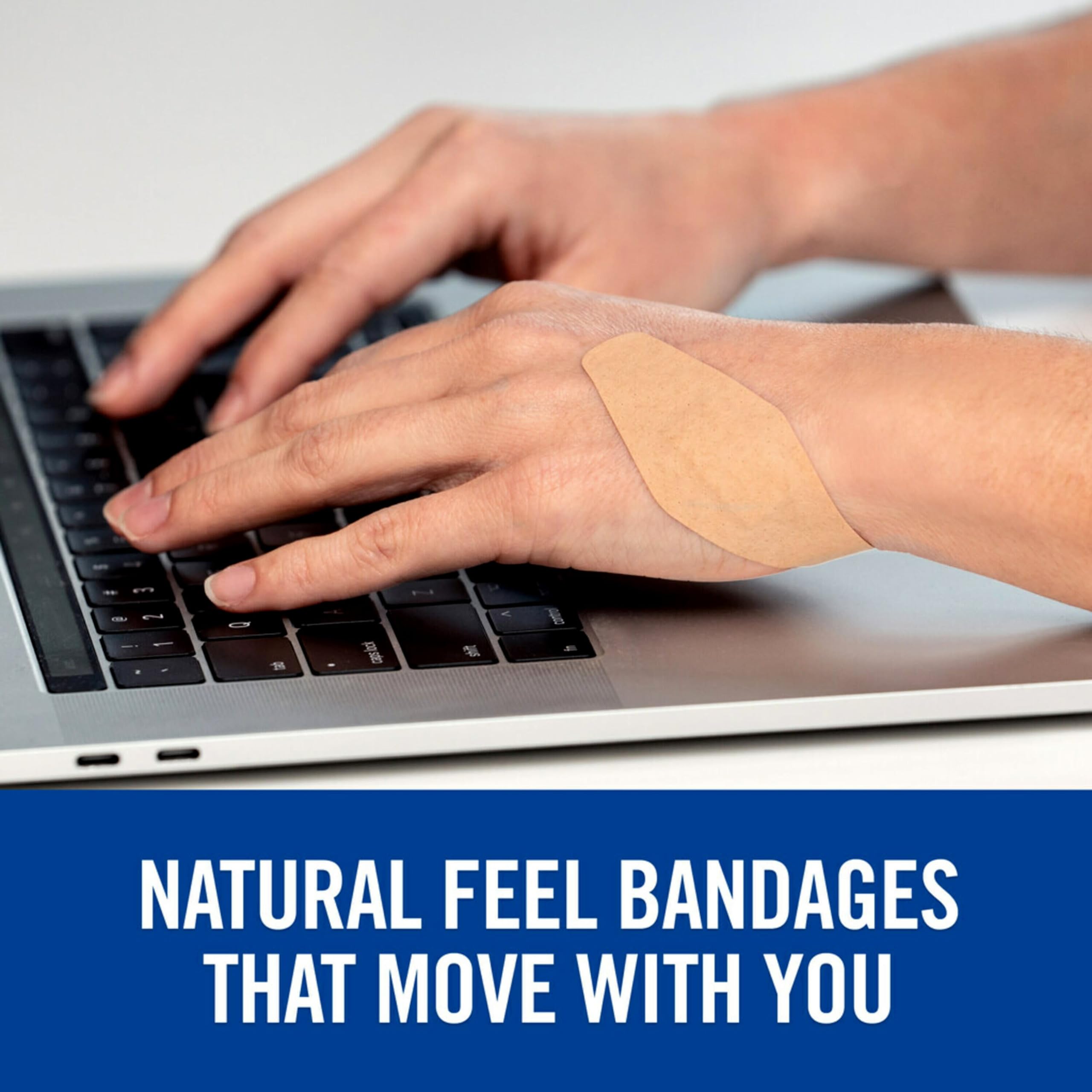 Nexcare Soft 'n Flex Bandage on arm during daily activities