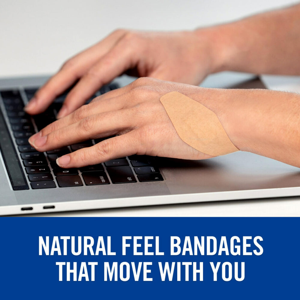 Nexcare Soft 'n Flex Bandage on arm during daily activities
