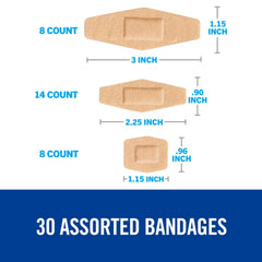 Nexcare Soft 'n Flex Bandage waterproof design staying on in water
