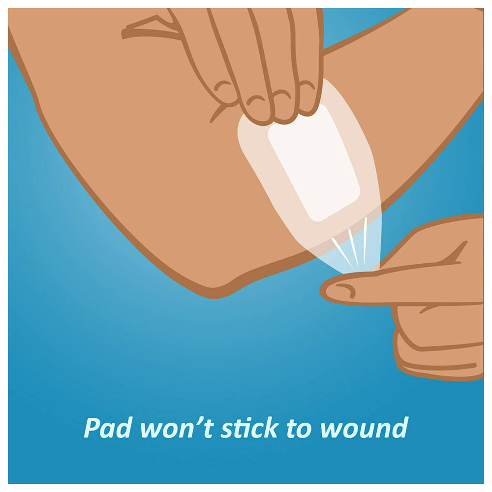 Nexcare Tegaderm + Pad quitar fácil para retirada cómoda.