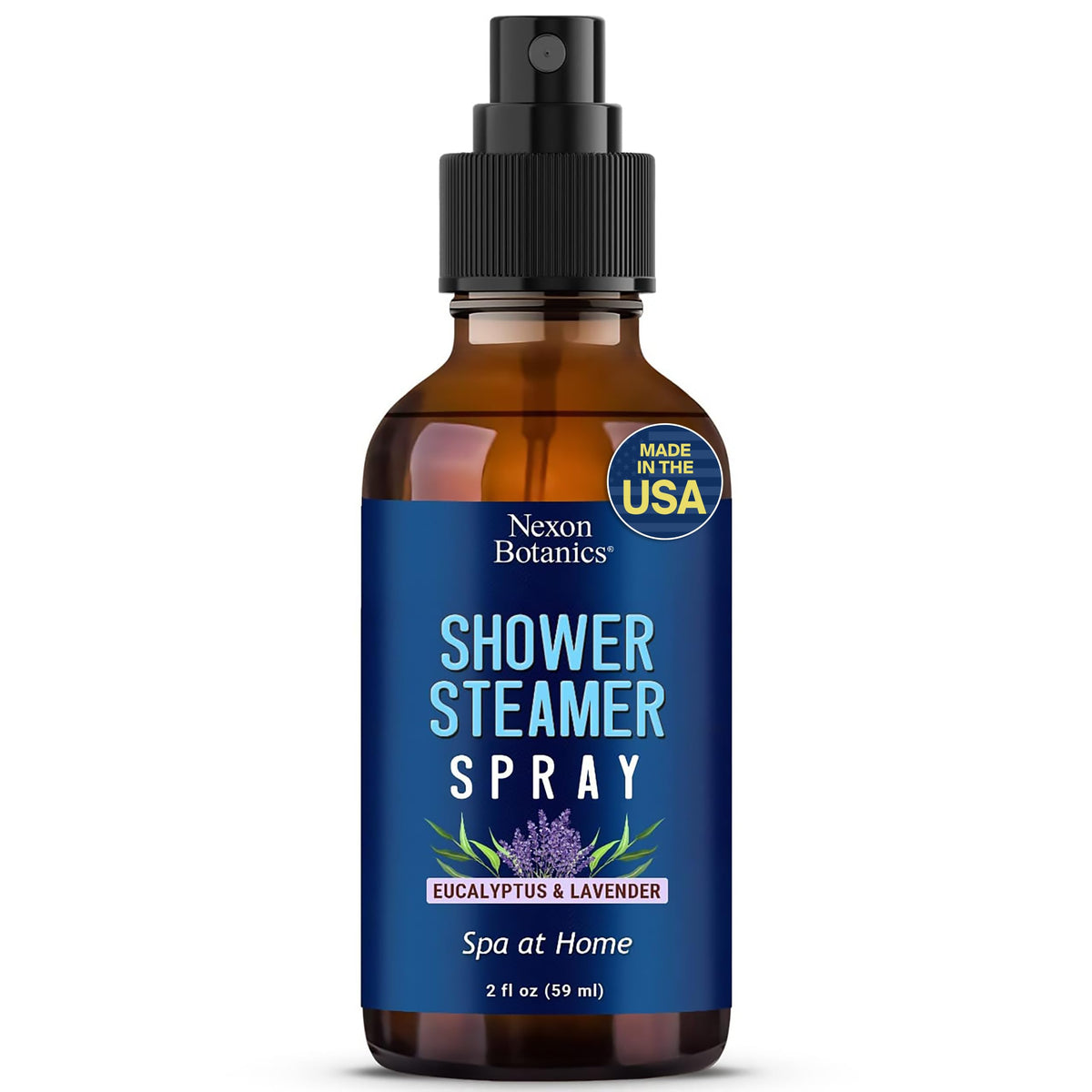 Nexon Botanics Eucalyptus-Lavender Shower Steamer showcases a refreshing spa moment.