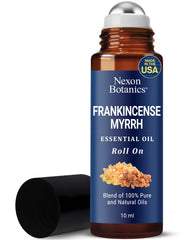 Nexon Botanics roll-on bottle front for on-the-go aromatherapy.