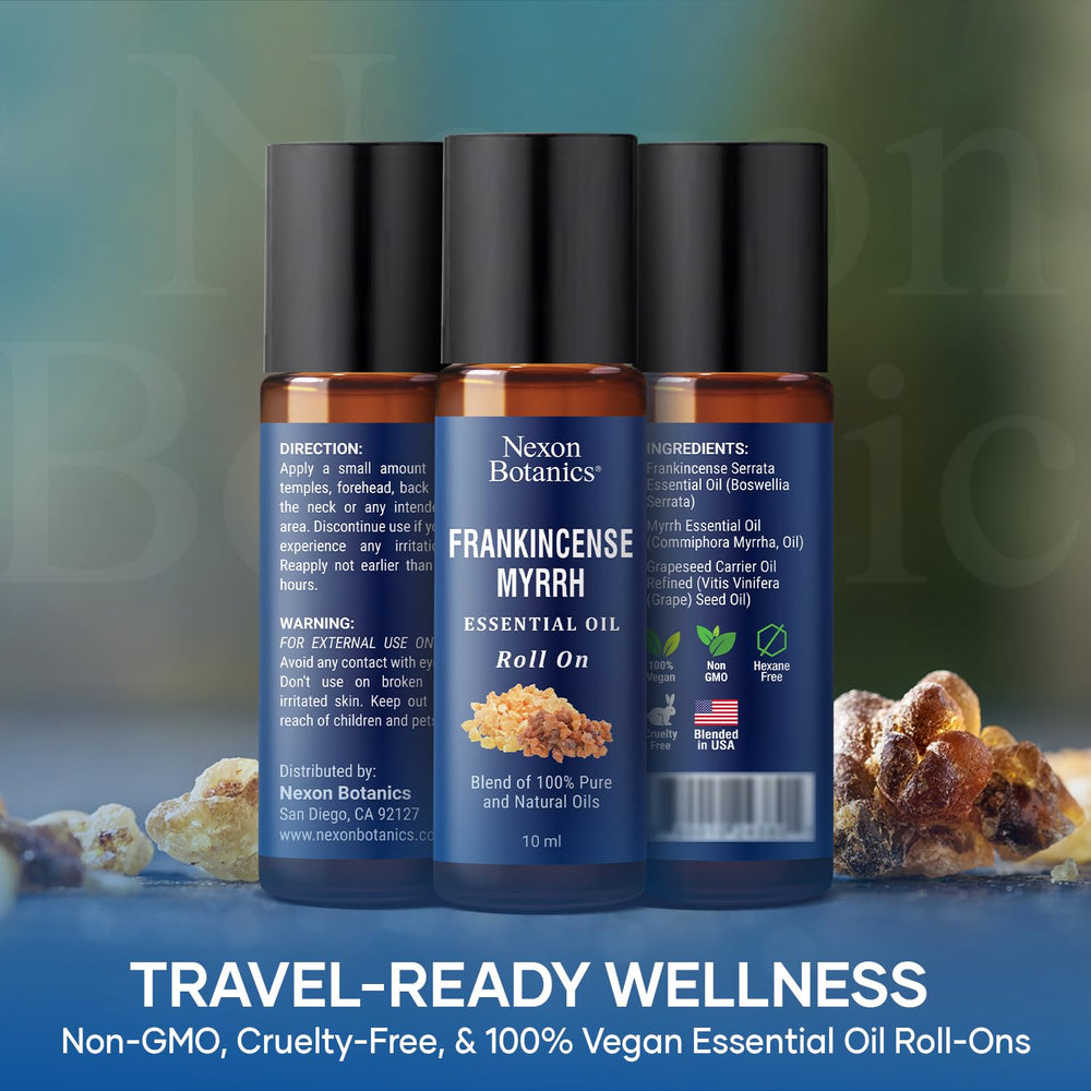 Nexon Botanics roll-on on skin to boost hydration and glow.