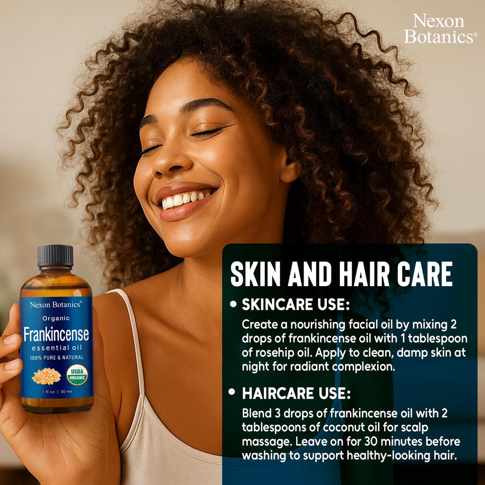 Nexon Botanics Frankincense Oil Dropper for precise DIY blends.