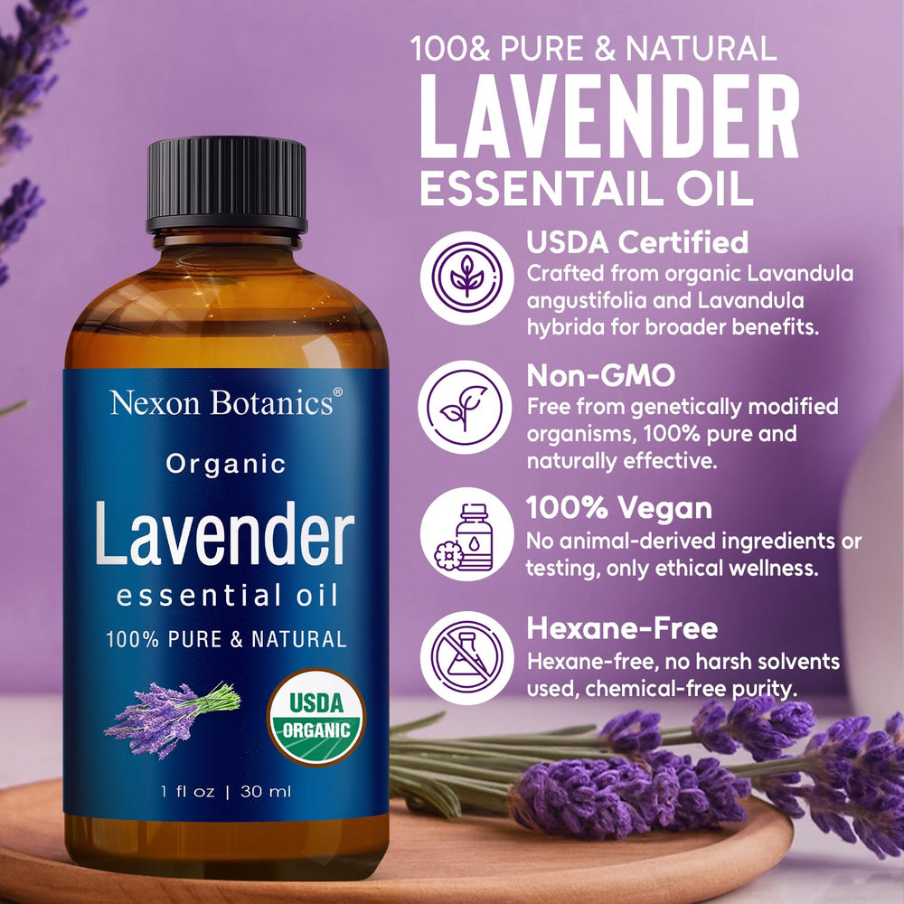 Nexon Botanics Lavender Oil diffusers setup for calming space