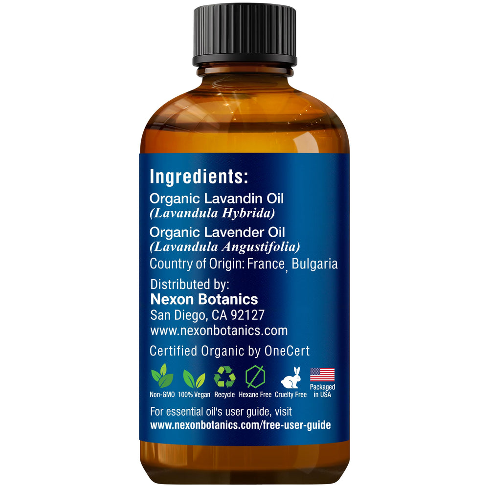 Nexon Botanics Organic Lavender Oil certified USDA Organic