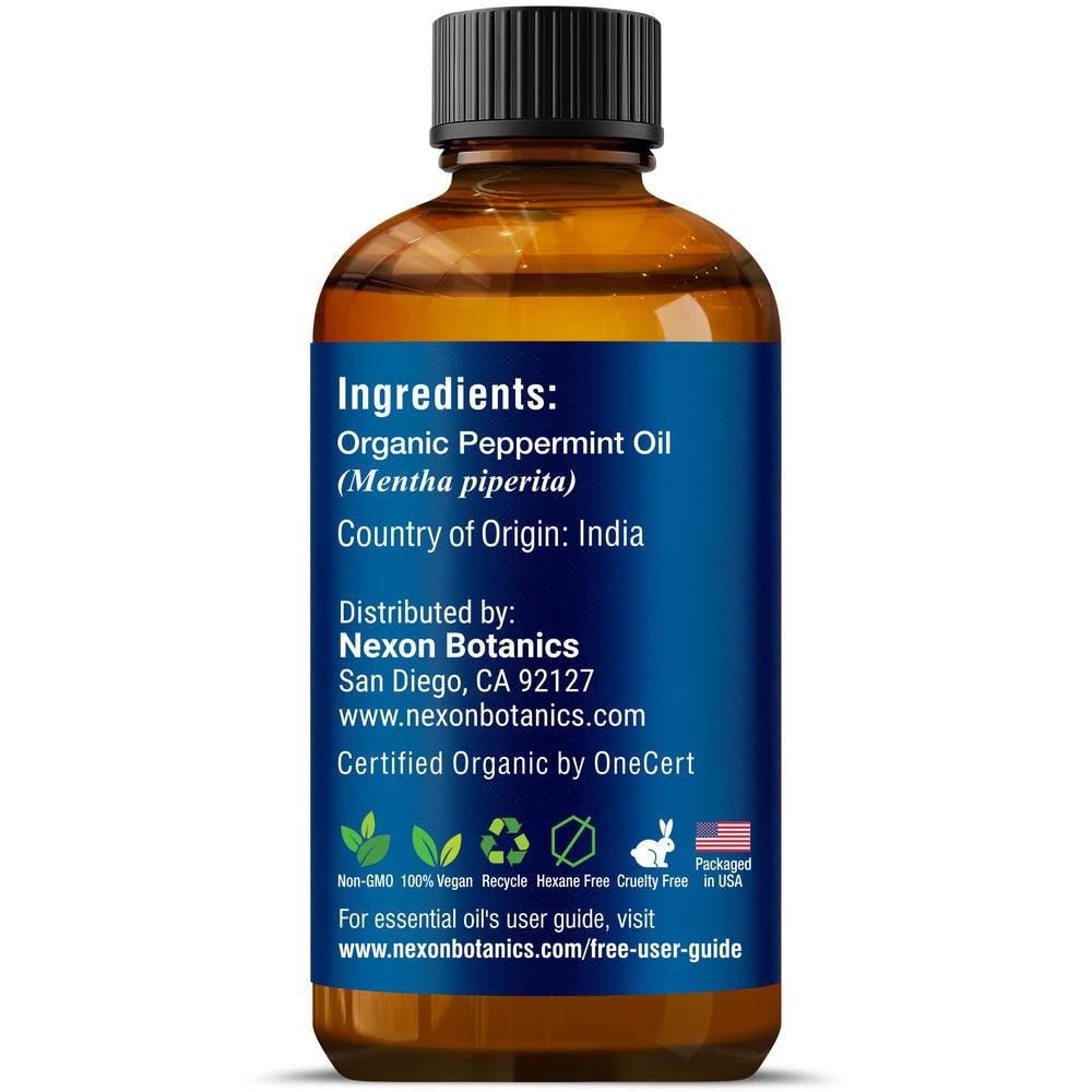 Nexon Botanics peppermint oil cooling sensation on skin