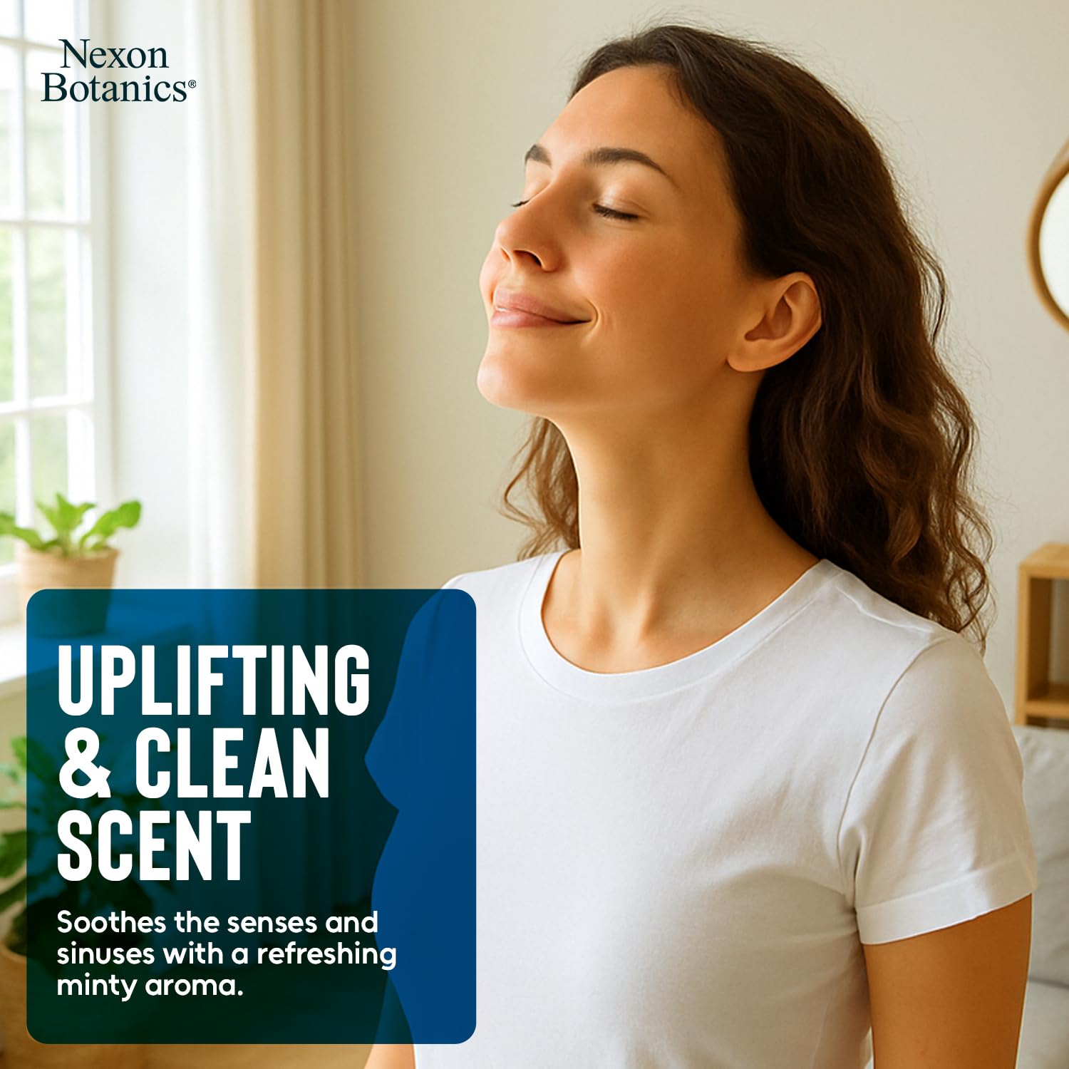 Nexon Botanics peppermint oil applied to hair care routine