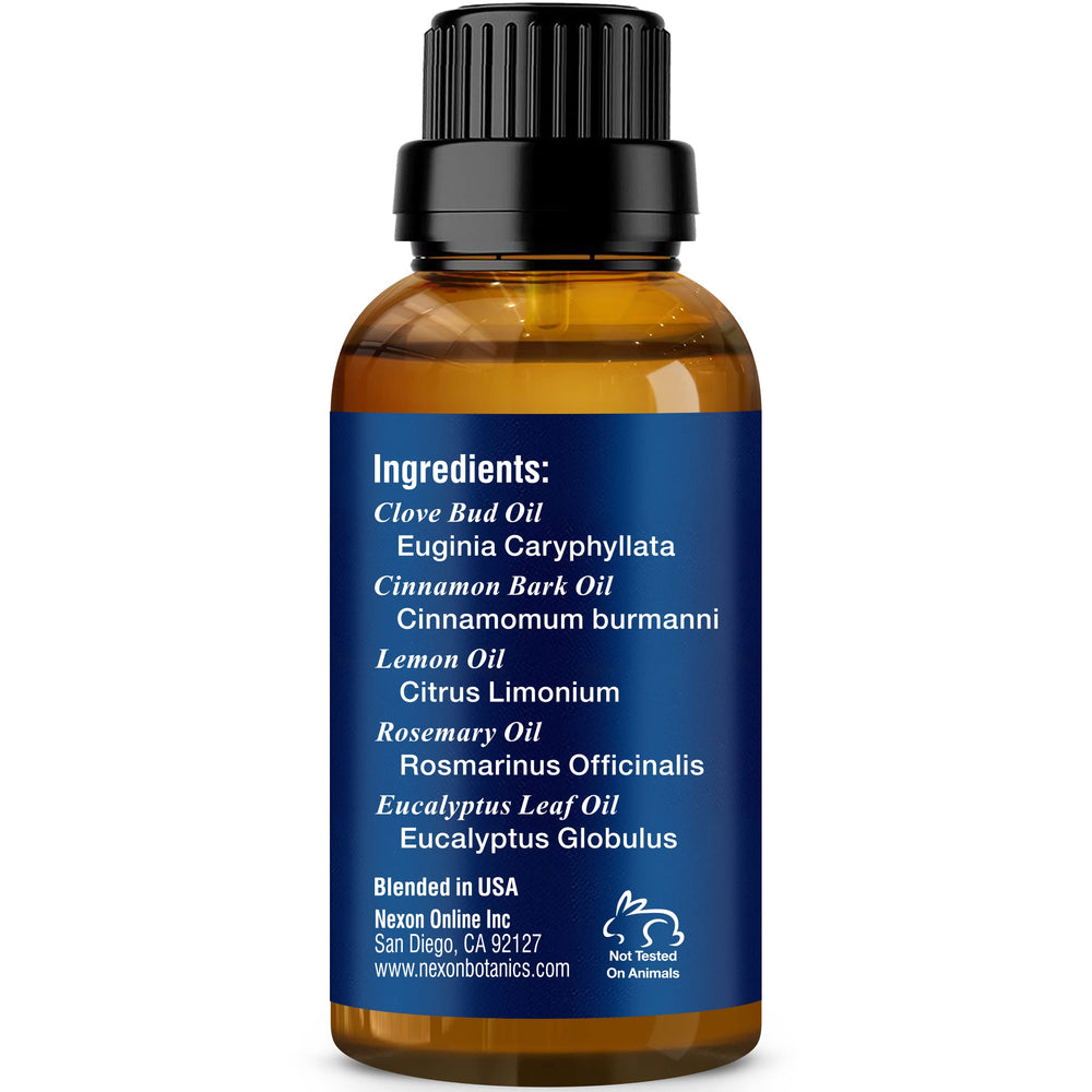 Nexon Botanics Robbers Health Oil drops image emphasizing aroma and diffusion use.