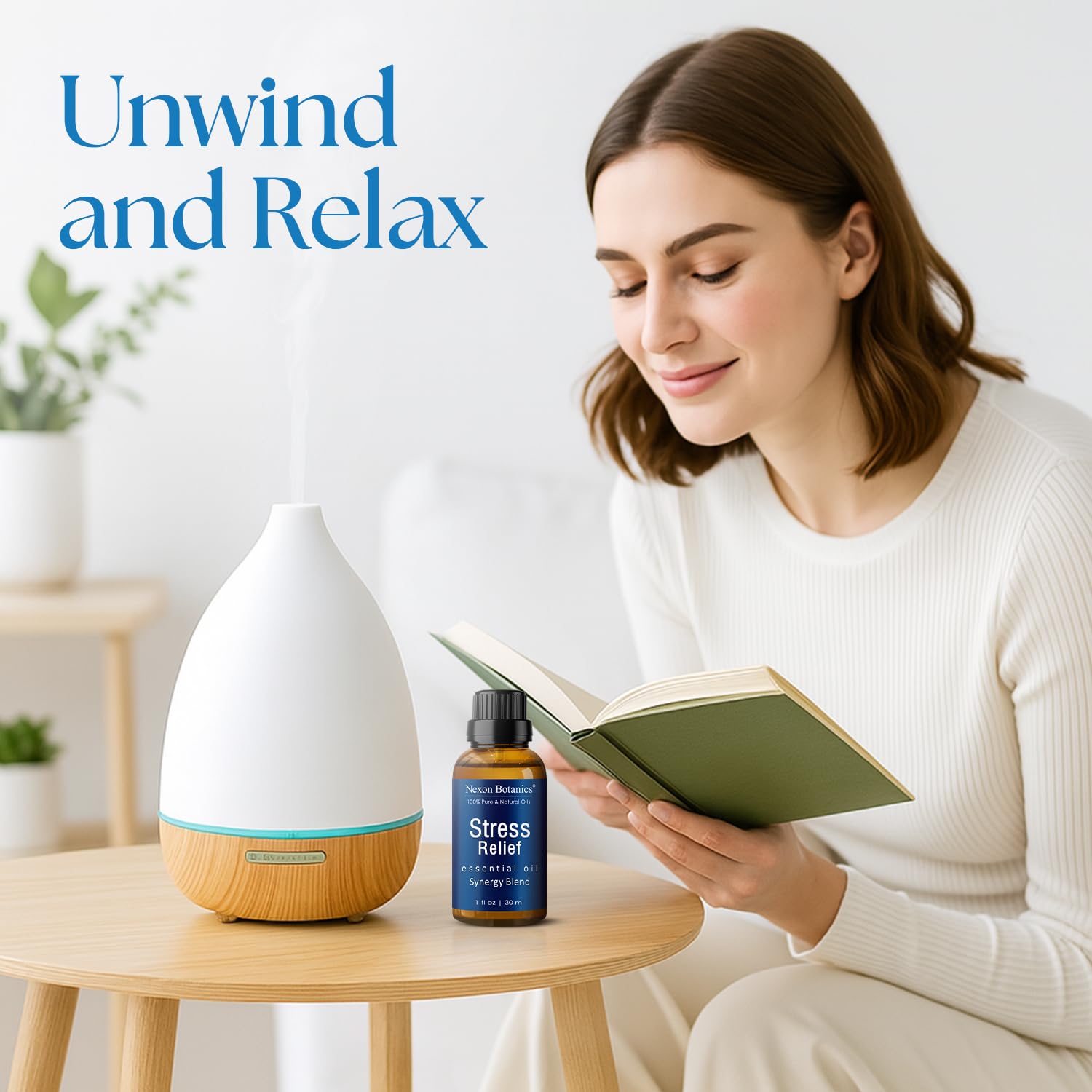 Aromatherapy session using Nexon Botanics to promote focus and calm