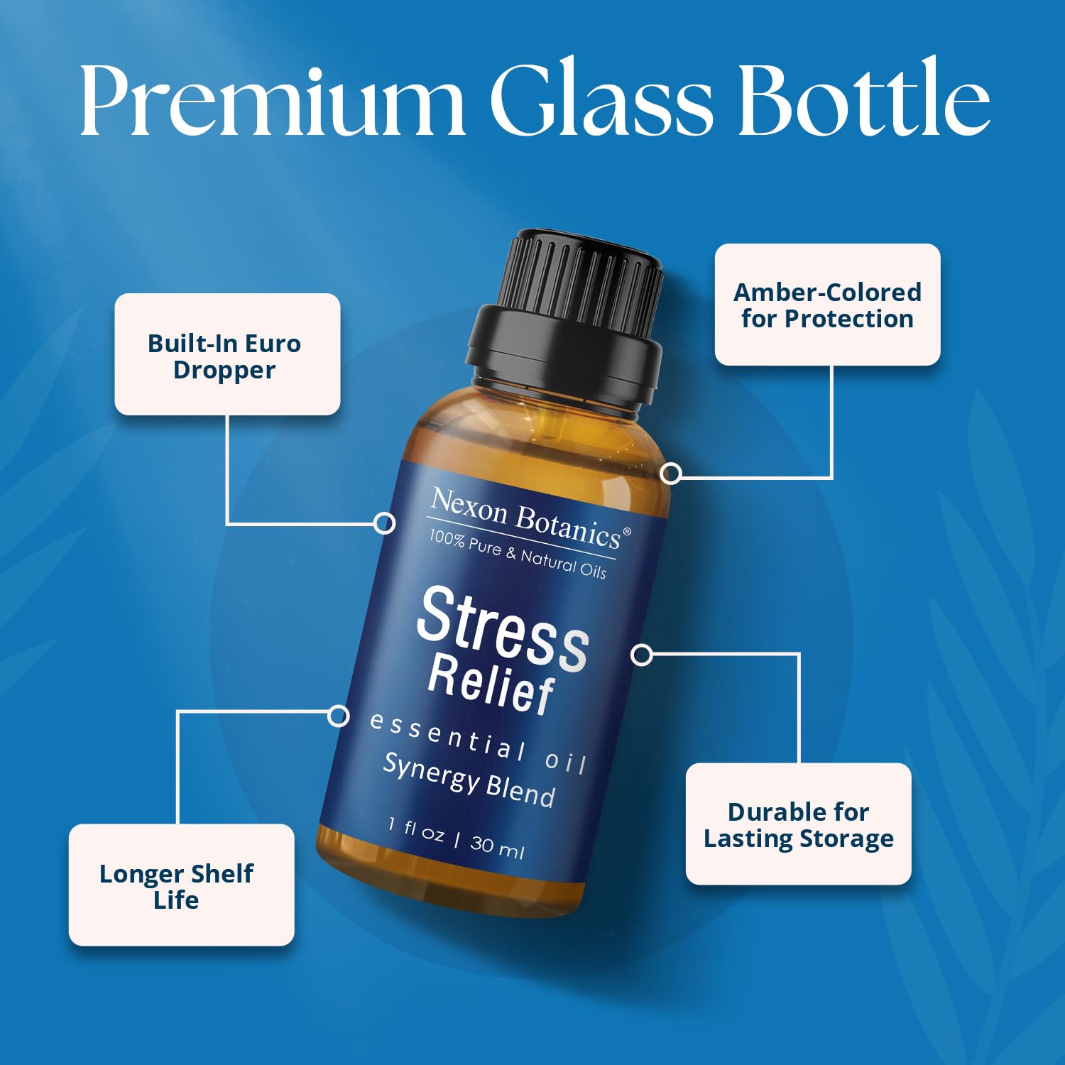 Relaxing massage setup featuring Stress Relief blend and warm ambiance