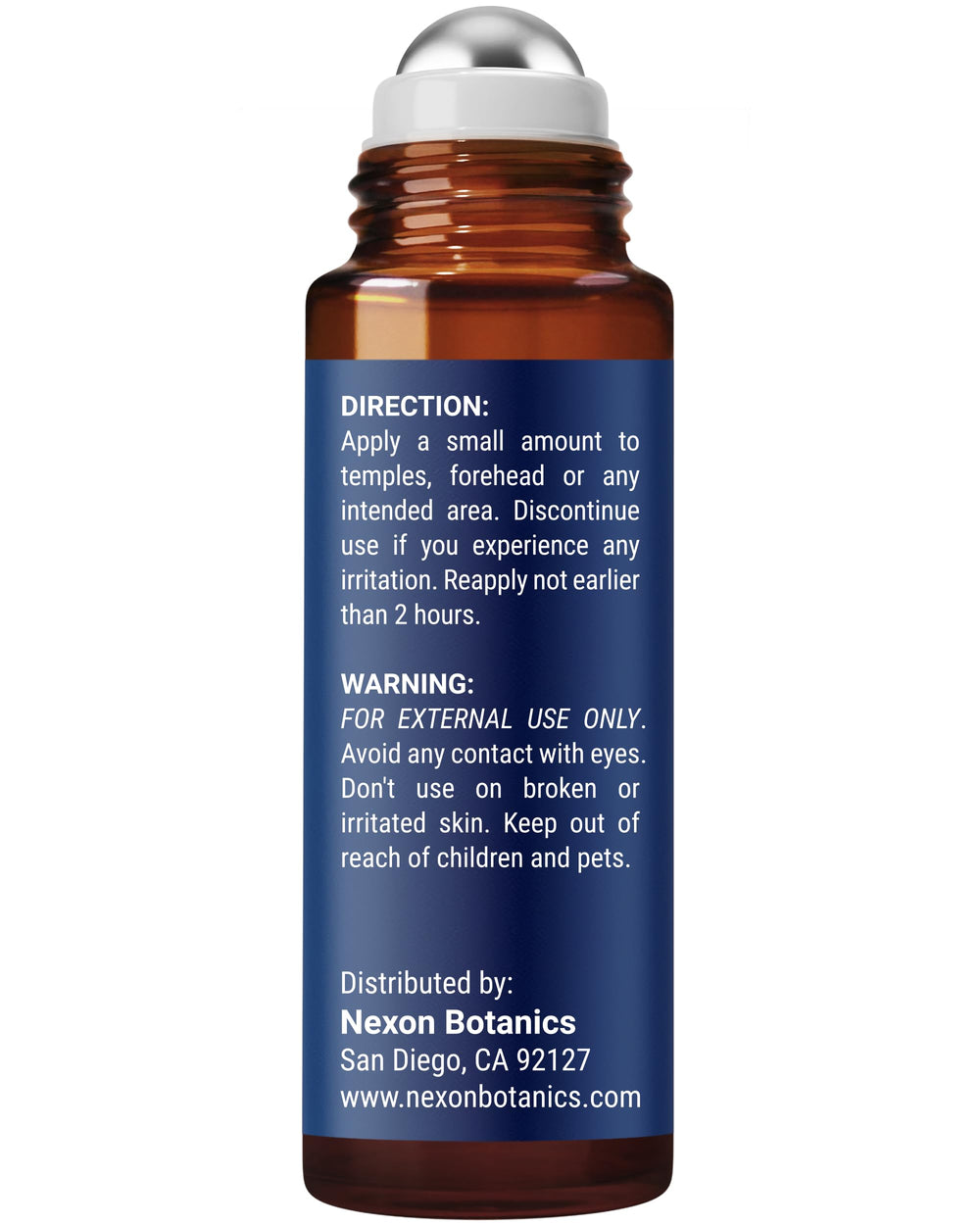 Nexon Botanics Zen Sleep roll-on used in a bedtime routine setting