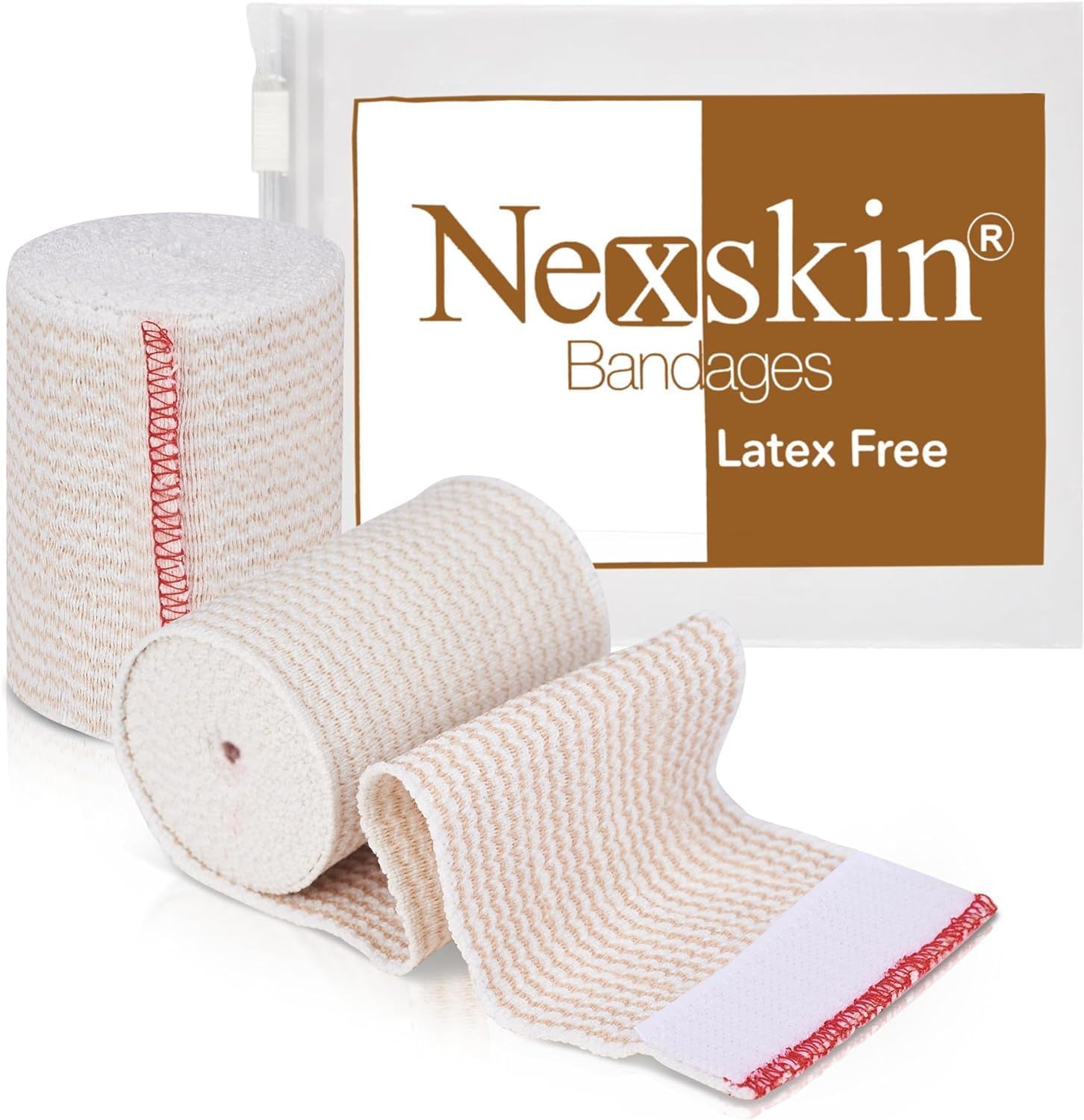 Banda elástica NexSkin de 3 pulgadas, dos unidades, para soporte cómodo.