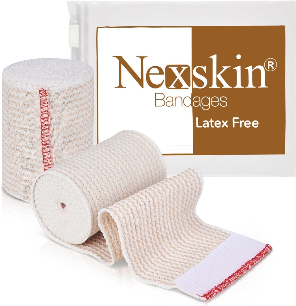 Banda elástica NexSkin de 3 pulgadas, dos unidades, para soporte cómodo.