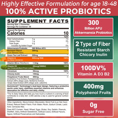 Nextdia Akkermansia Gummies bottle front highlighting convenient daily probiotic use.