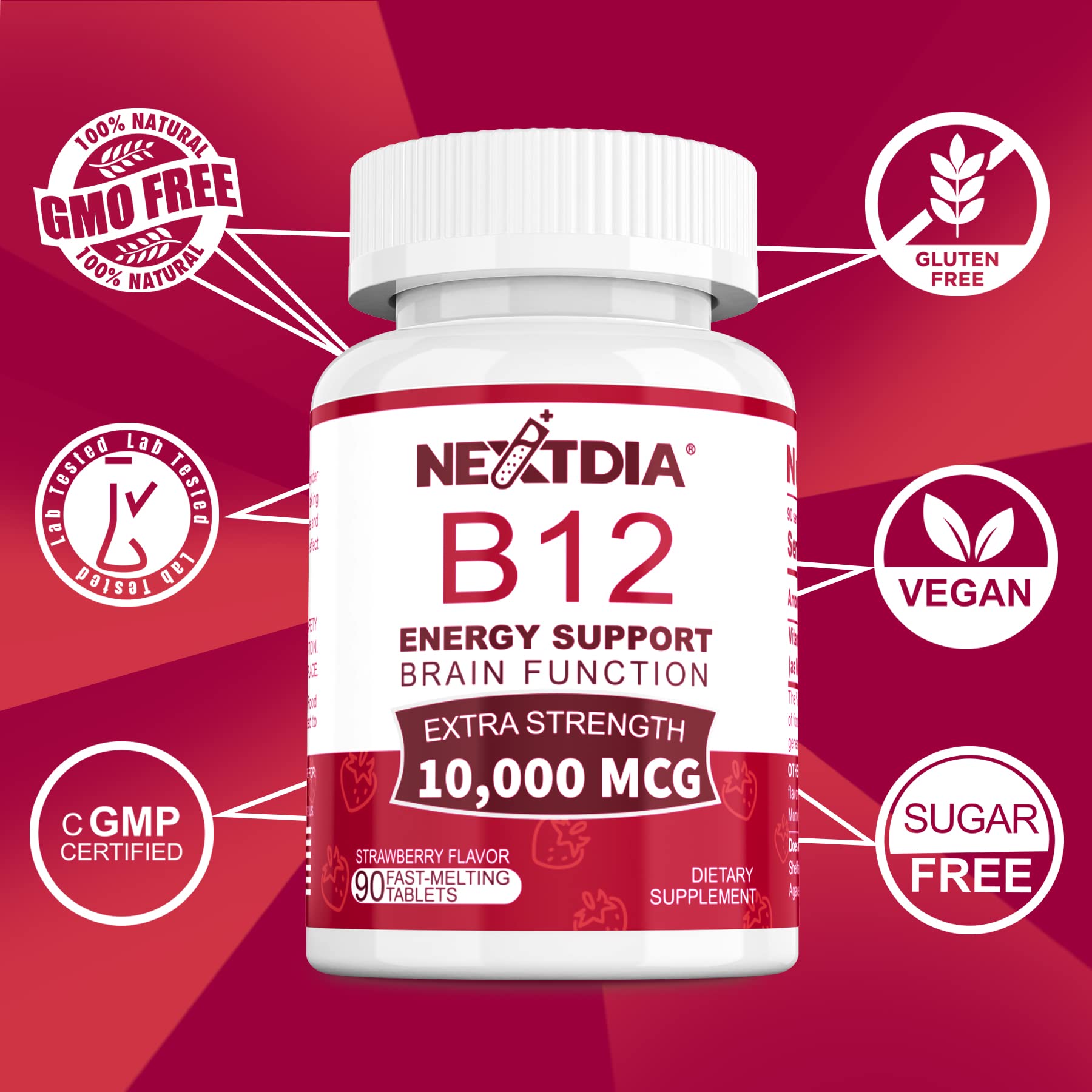 Nextdia B12 180-serving supply keeps up with daily support.