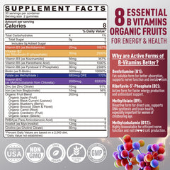 Nextdia Brain & Mood Gummies bottle back, detailing ingredients and daily usage.