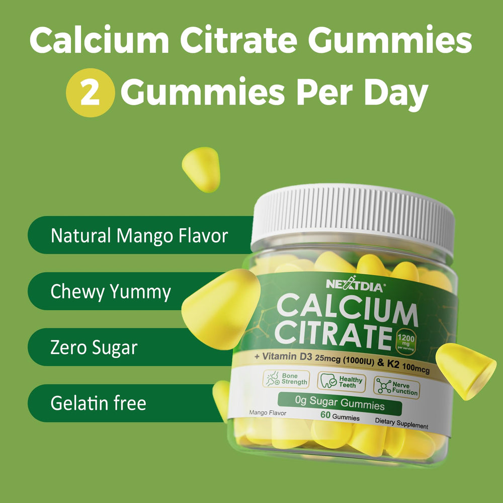 Nextdia calcium gummies suitable for both women and men