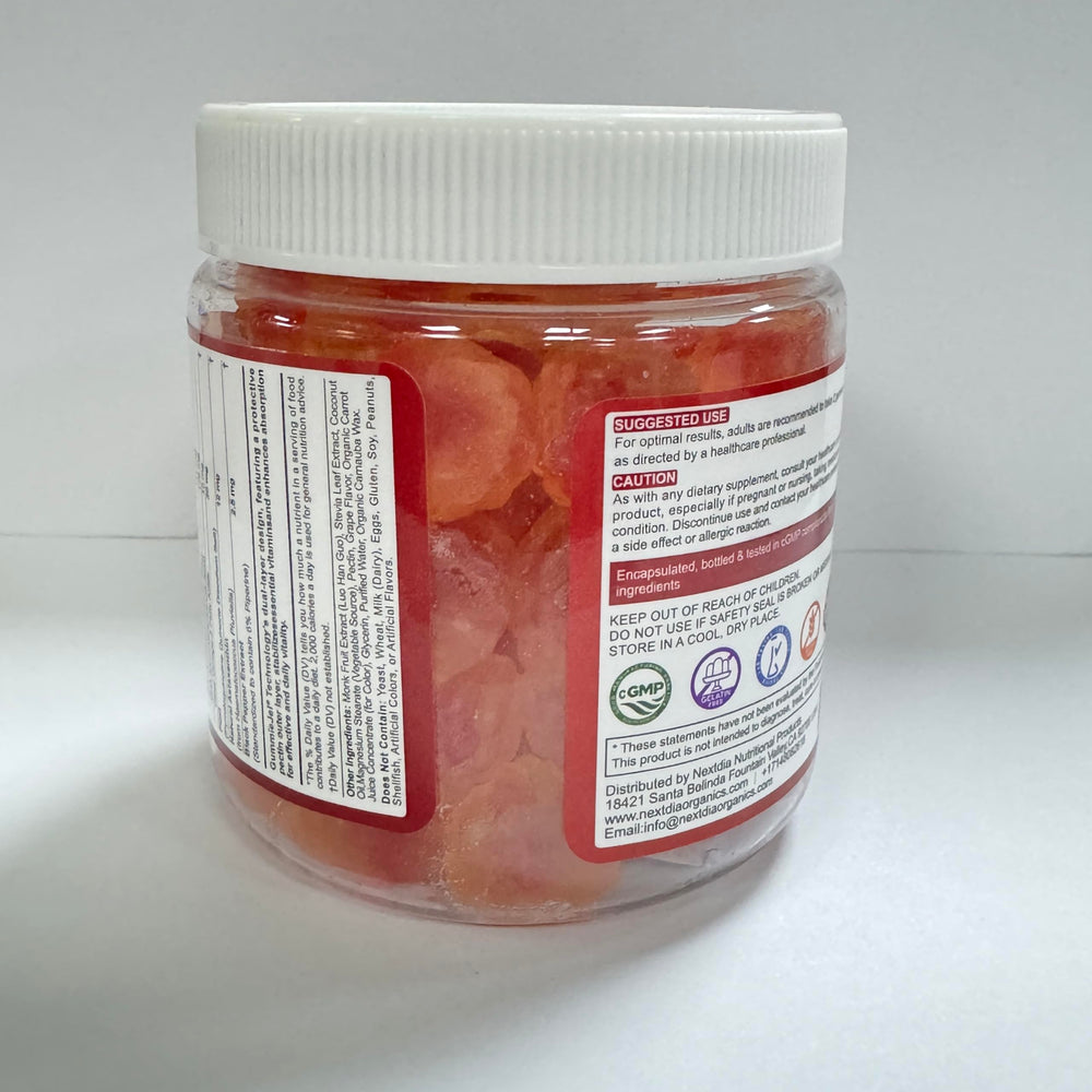 Nextdia CoQ10 Gummies red yeast rice ingredient highlight.
