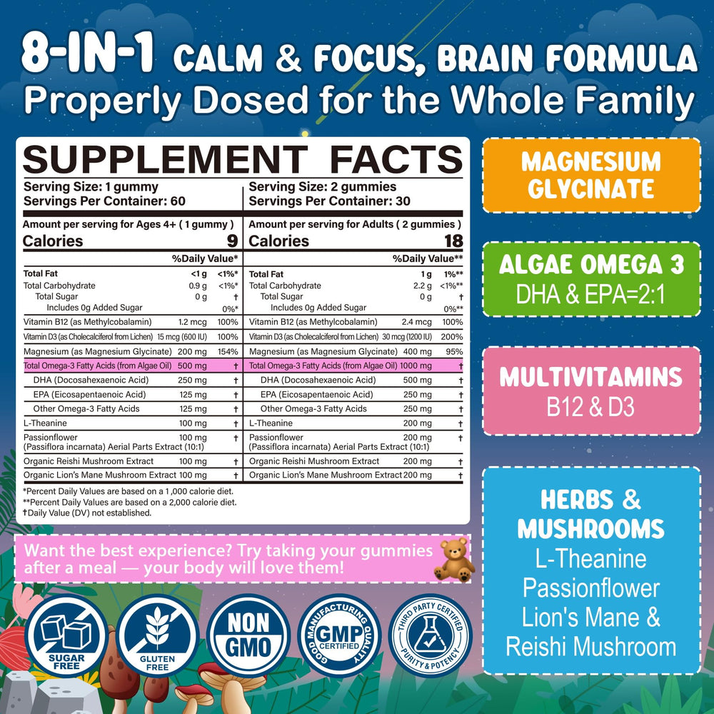 Nextdia Focus Gummies bedtime-scene with child supporting peaceful sleep.