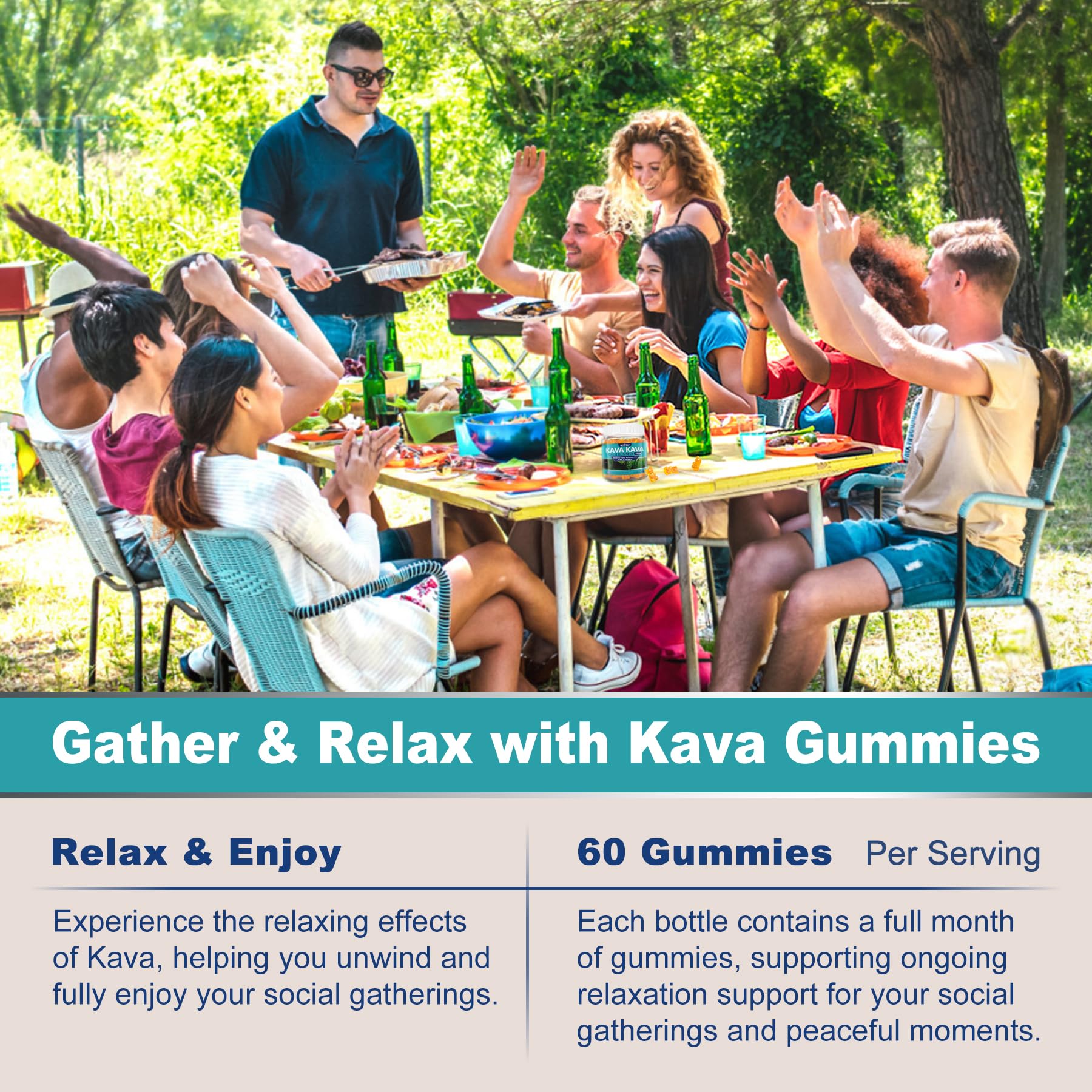 Nextdia Kava Kava Gummies travel-friendly bottle for calm moments