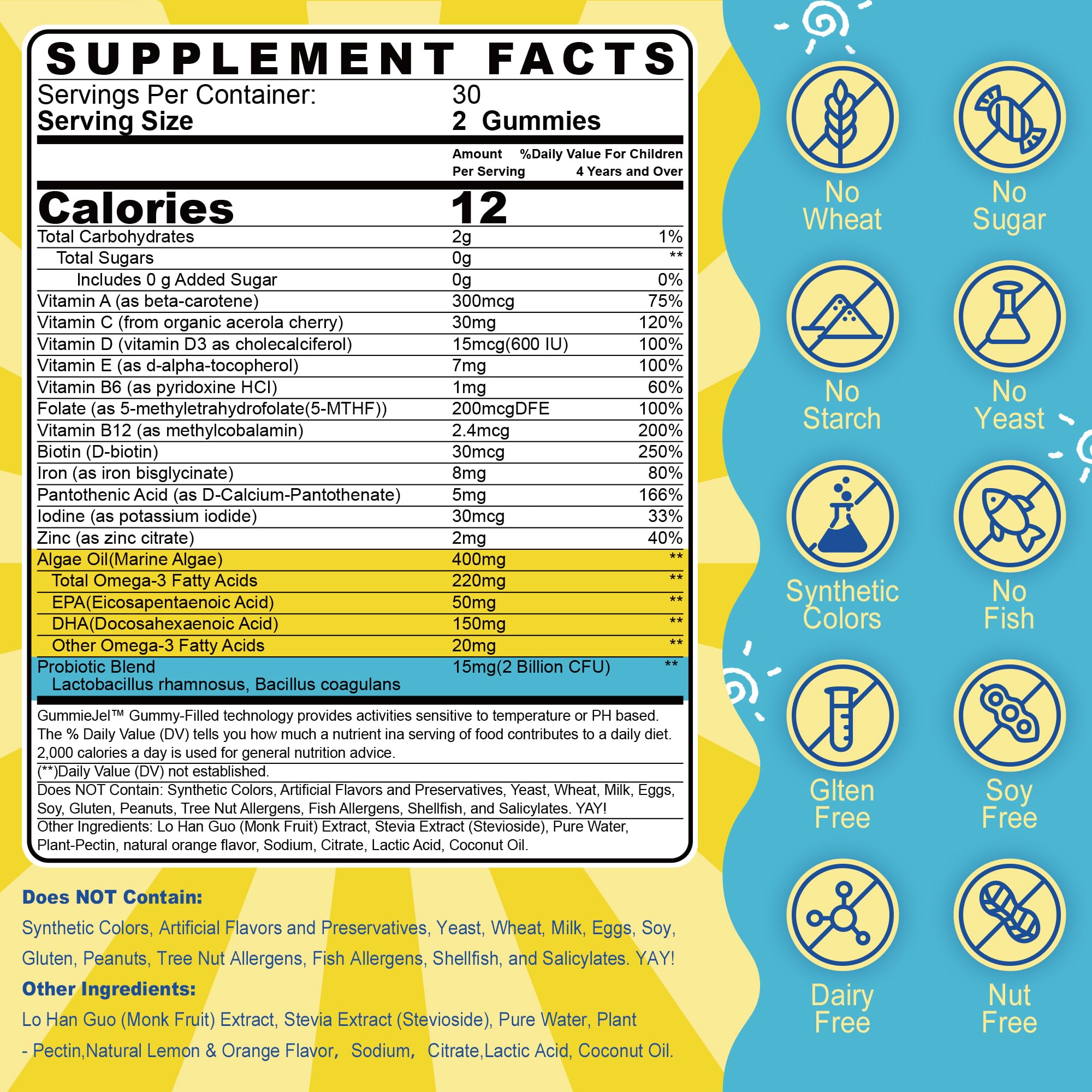 Nextdia gummies close-up reveals juicy center with orange flavor for kid-friendly daily nutrition.