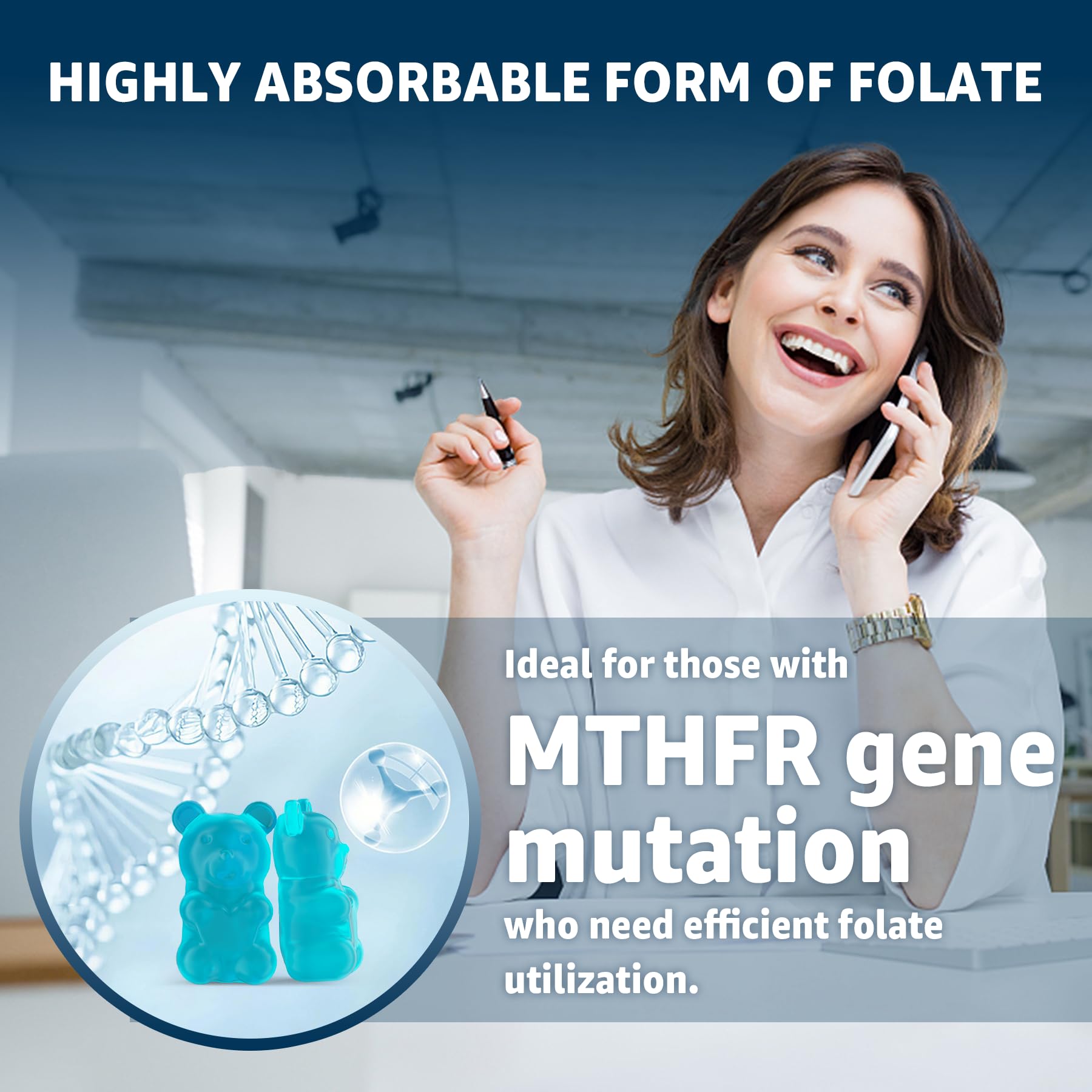Nextdia nutrition panel close-up emphasizes methylated B vitamins and folate metabolism.