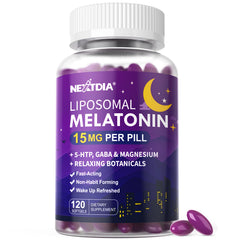Nextdia Liposomal Melatonin Sleep Softgels focus on restorative rest and fast absorption.
