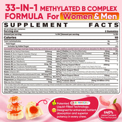 Nextdia methylated B-complex gummies liquid core highlights advanced absorption features.