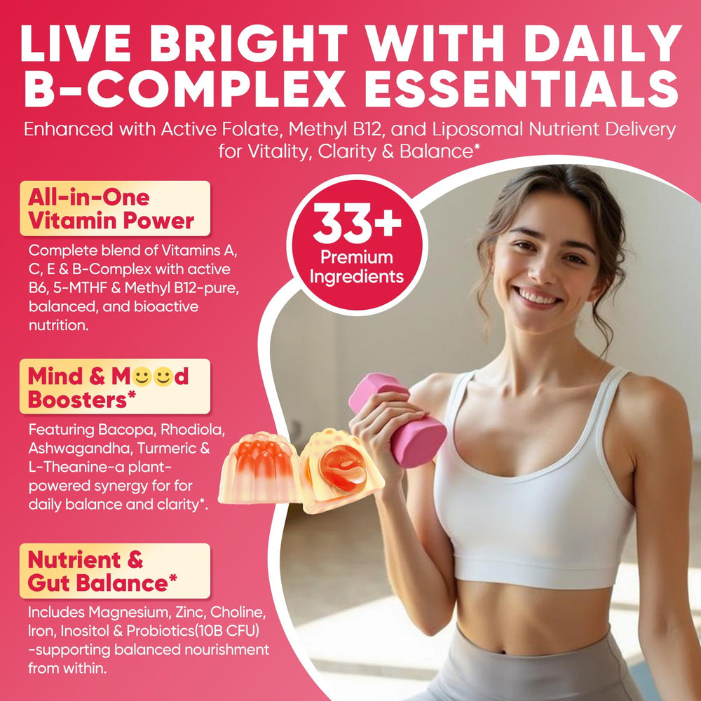 Nextdia methylated B-complex gummies packaging emphasizes sugar-free formula.