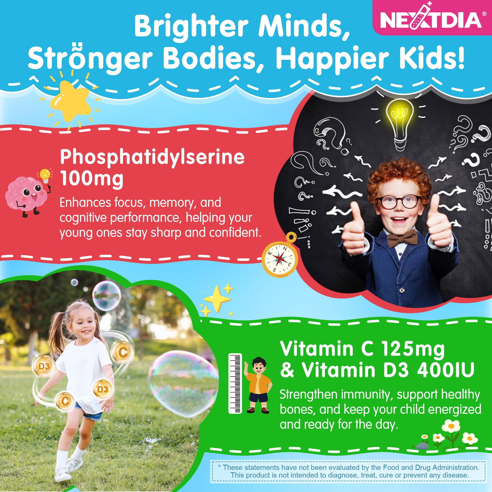 Nextdia monk-fruit sugar-free gummies offer a naturally sweet, kid-friendly option