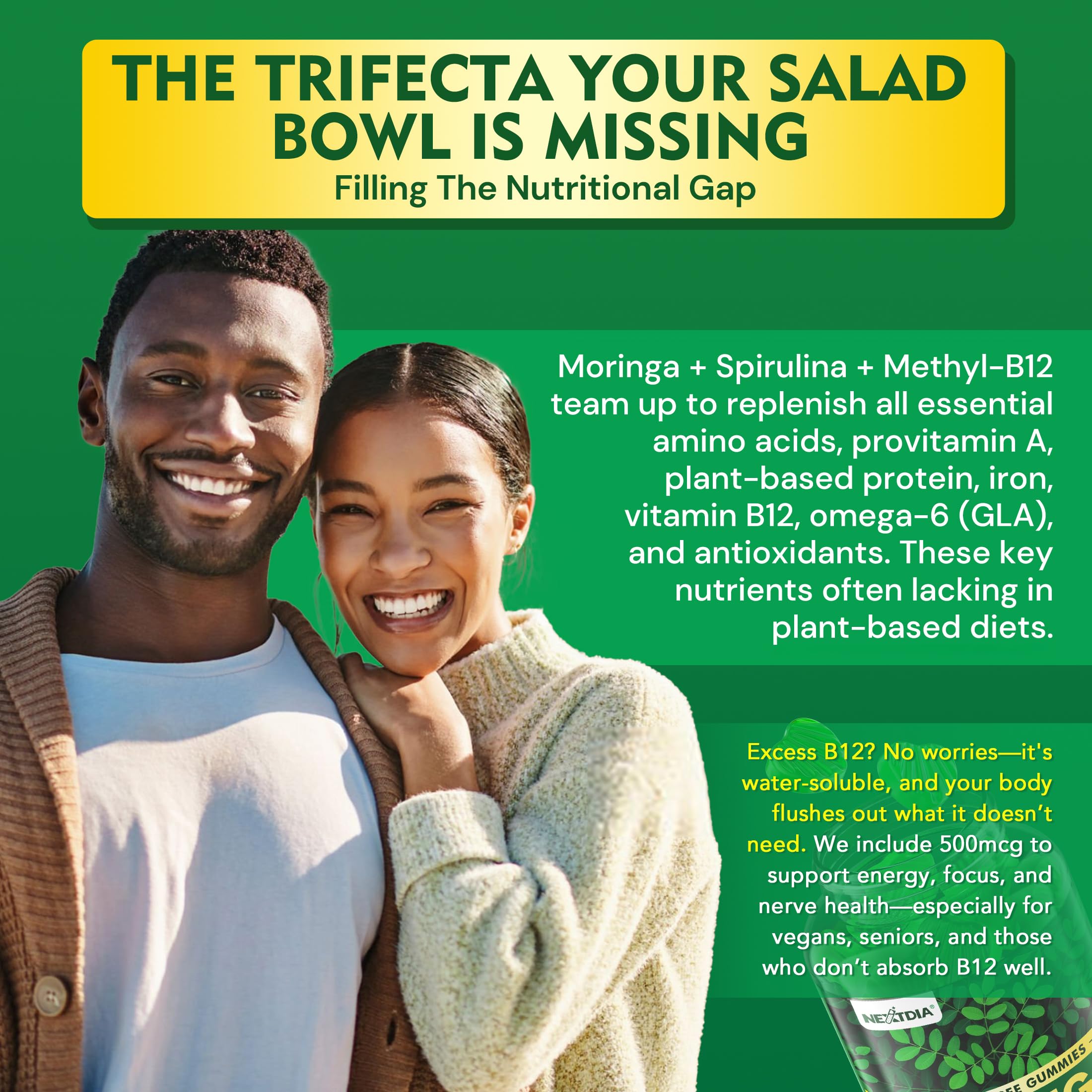 Nextdia Moringa Gummies on morning routine scene implies steady energy without jitters