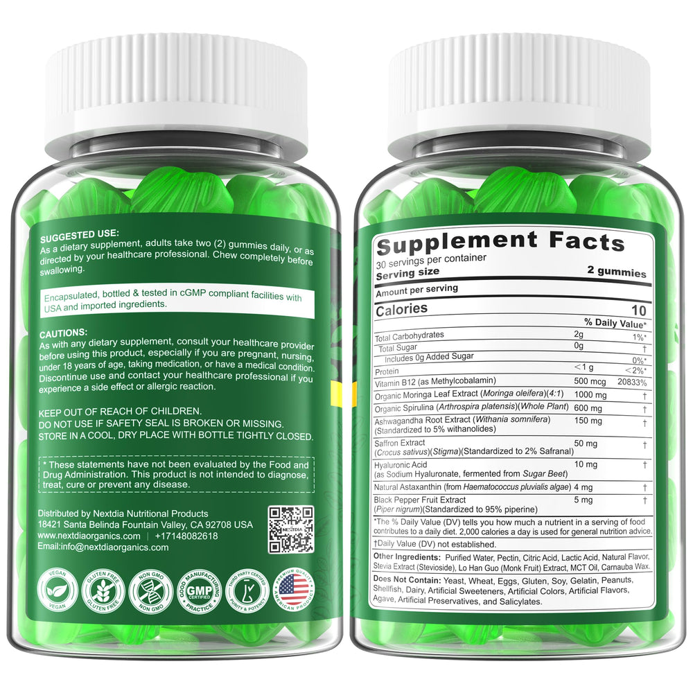 Nextdia Moringa Gummies sugar-free formula supports dietary balance and clean eating
