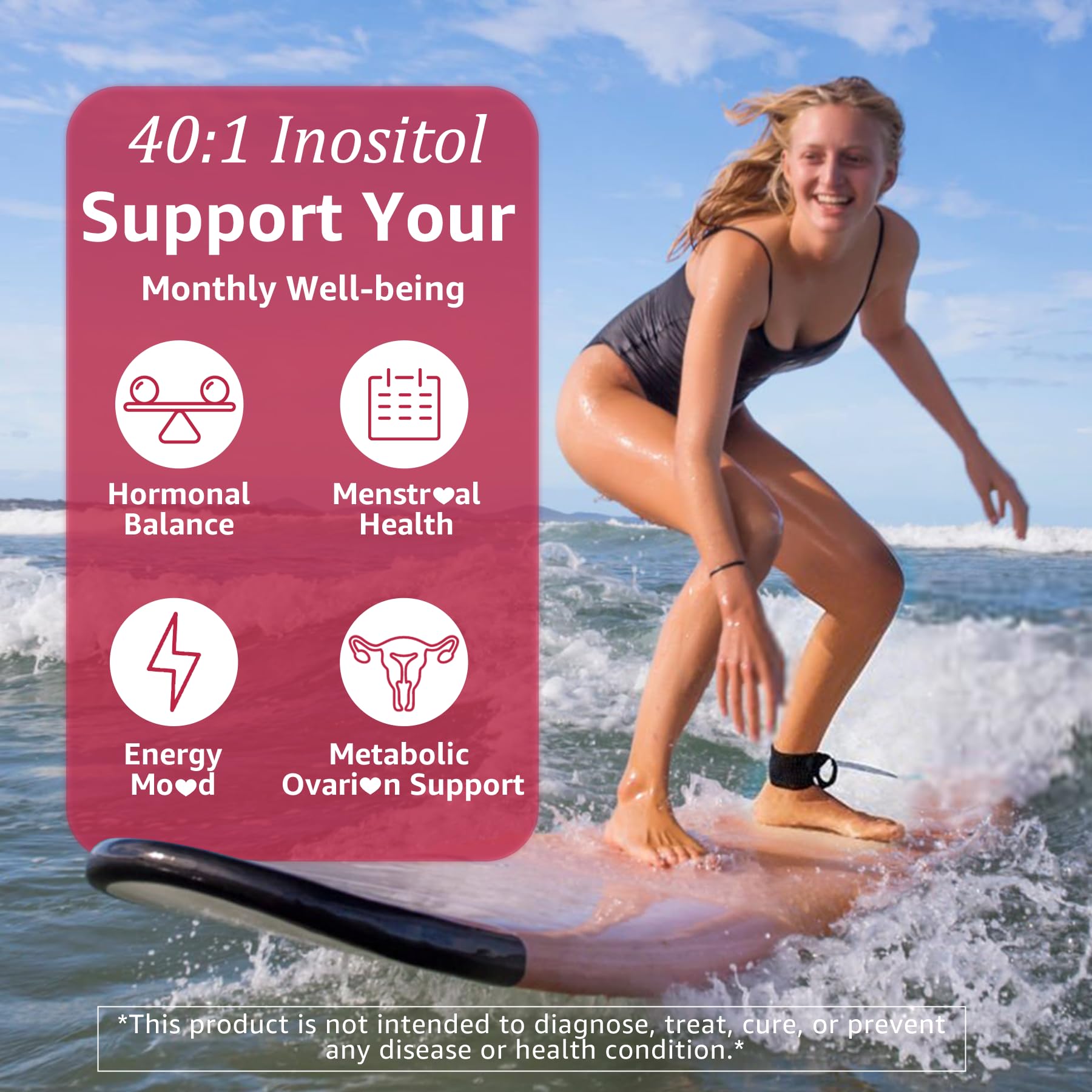 Nextdia Myo-Inositol Gummies Evening Primrose Oil blend emphasizing cycle comfort.