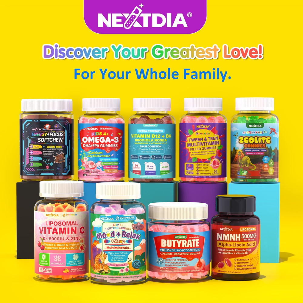Nextdia reminder scene of one gummy per day for kids