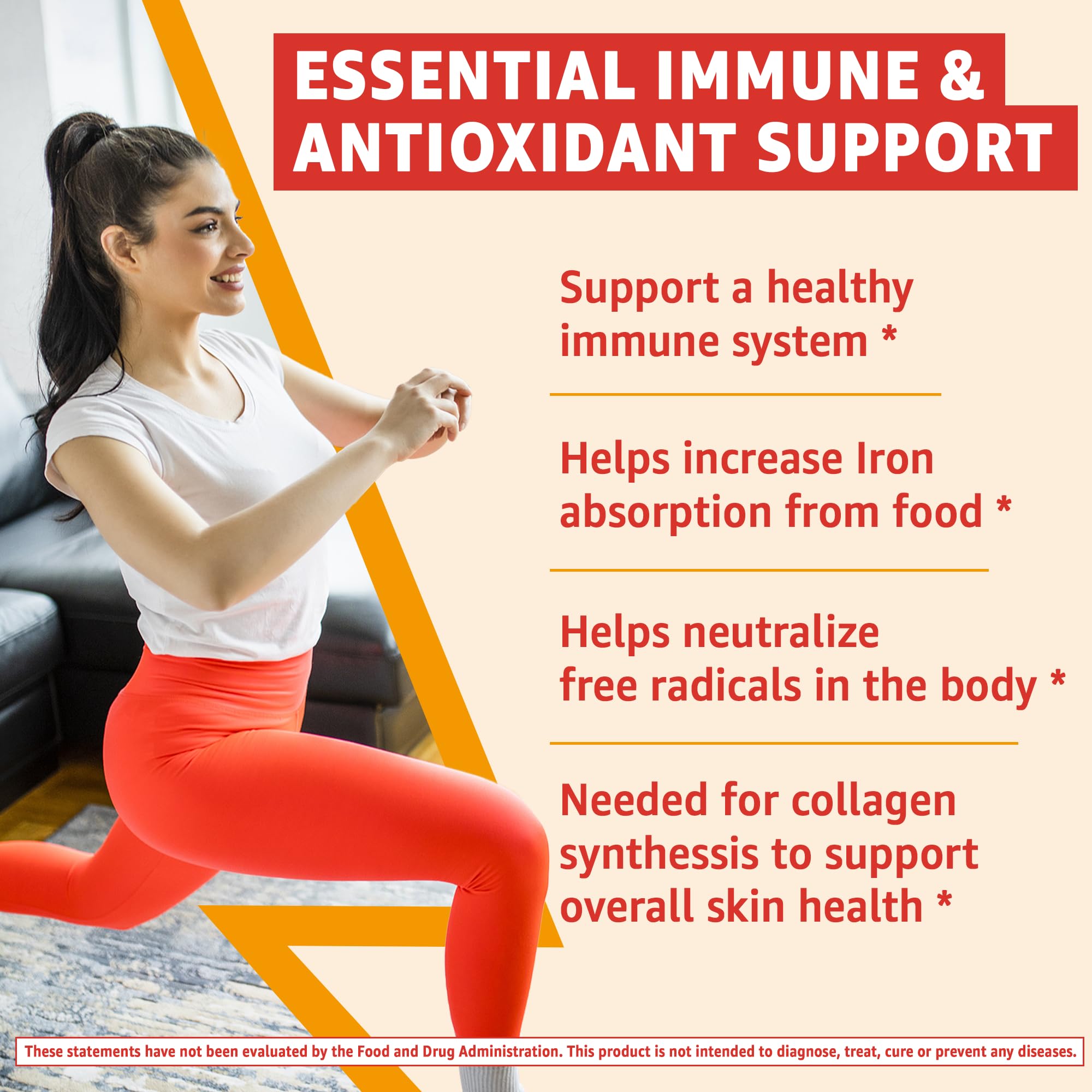 Two gummies serve visual demonstrates simple daily intake for adults and kids.