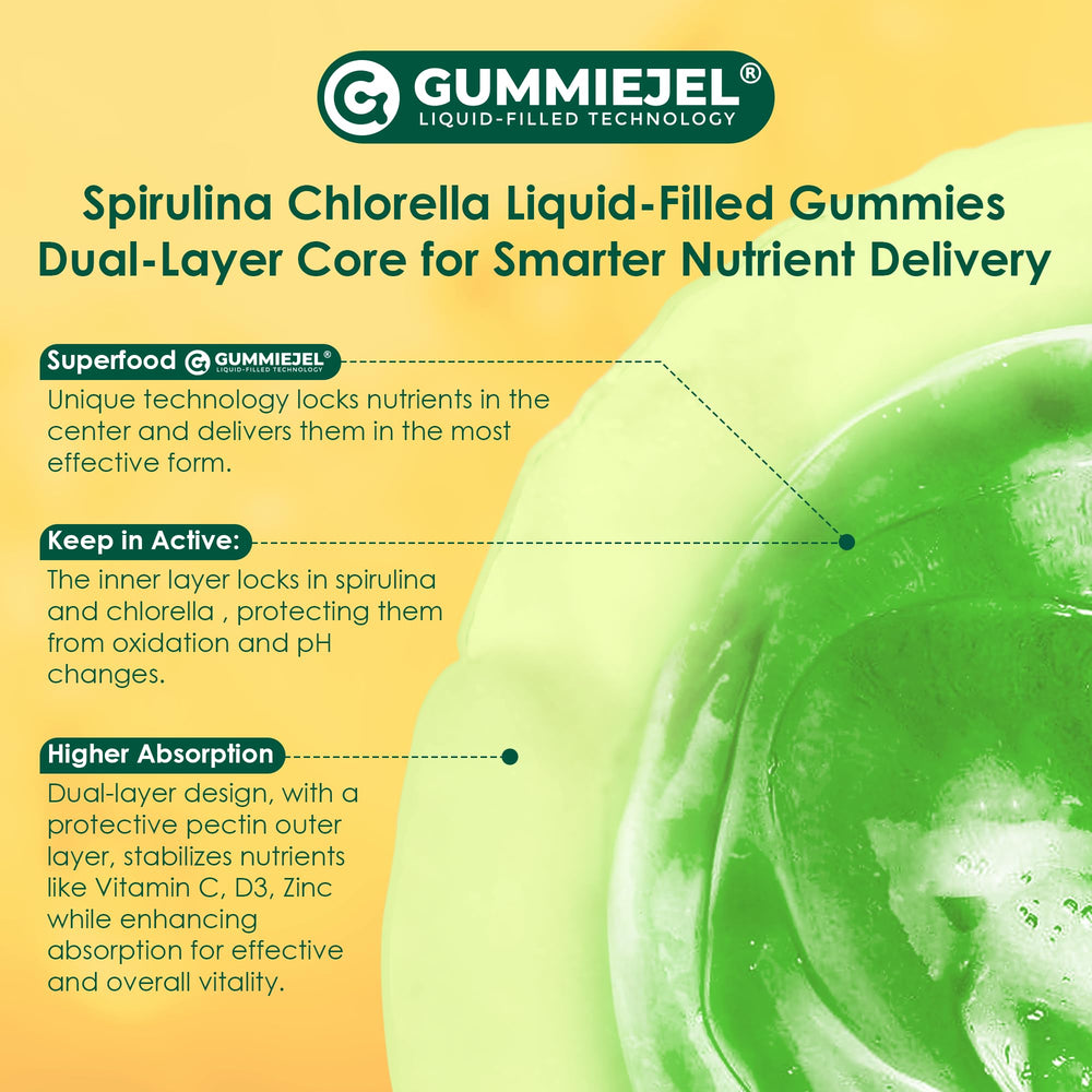 Nextdia Spirulina Chlorella Gummies gift-ready packaging for vegan lifestyle