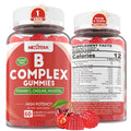 Nextdia Vitamin B Complex Gummies – Vegan B Vitamins + 2000 mcg Methyl B12, Methyl Folate, Choline & Inositol, Vitamin C + Zinc – 60 Gummies