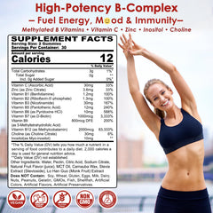 Nextdia Vitamin B Complex Gummies cherry close-up emphasizes convenient daily intake.