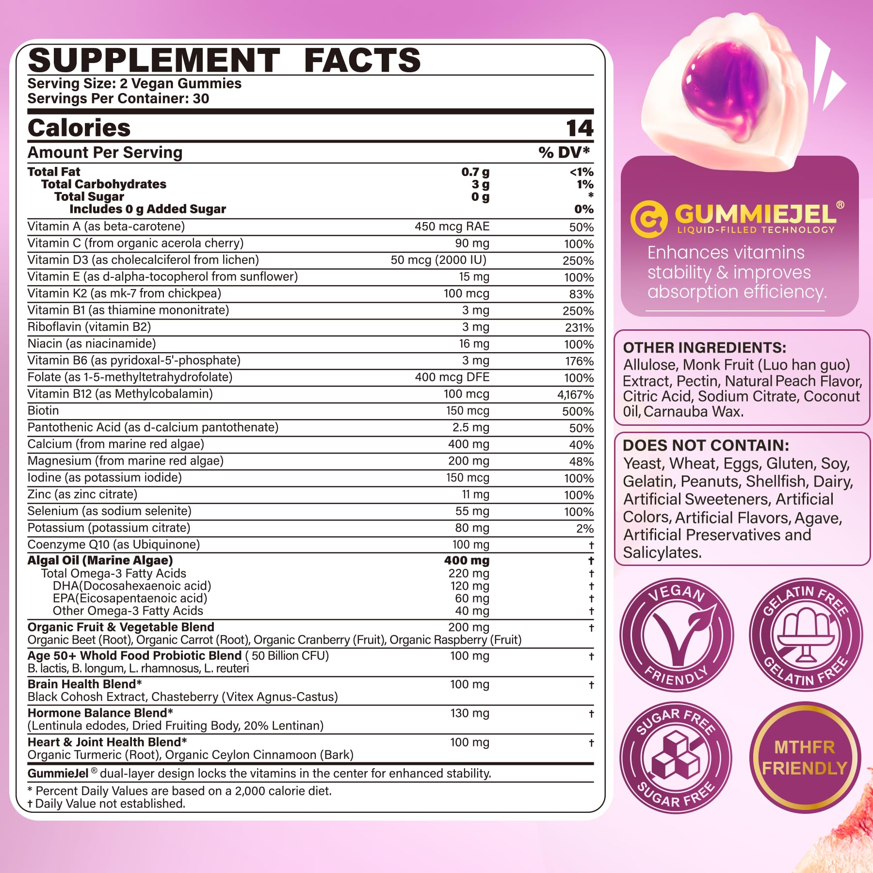 Nextdia gummies close-up showing fruity texture for easy daily intake.