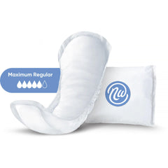Nexwear pad in hand with discreet wrap for portable protection