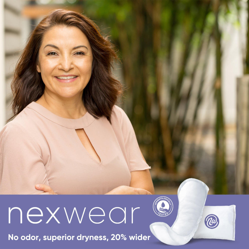 Nexwear pads secure adhesive strips keep pad in place all day