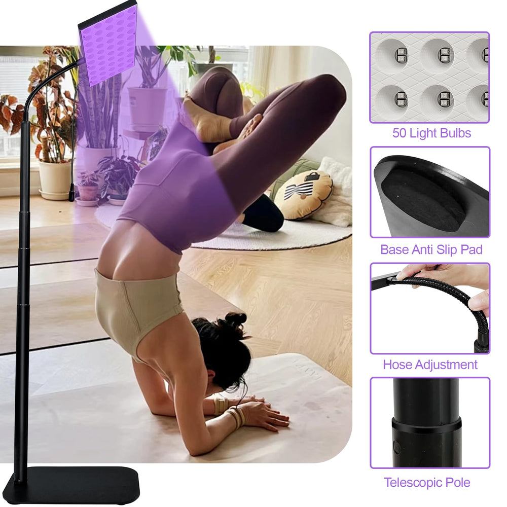 NFBMRSNC tanning lamp on shoulders and arms for quick setups