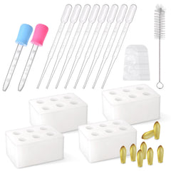NFFTYUUT silicone mold kit with four trays for efficient at-home batches.