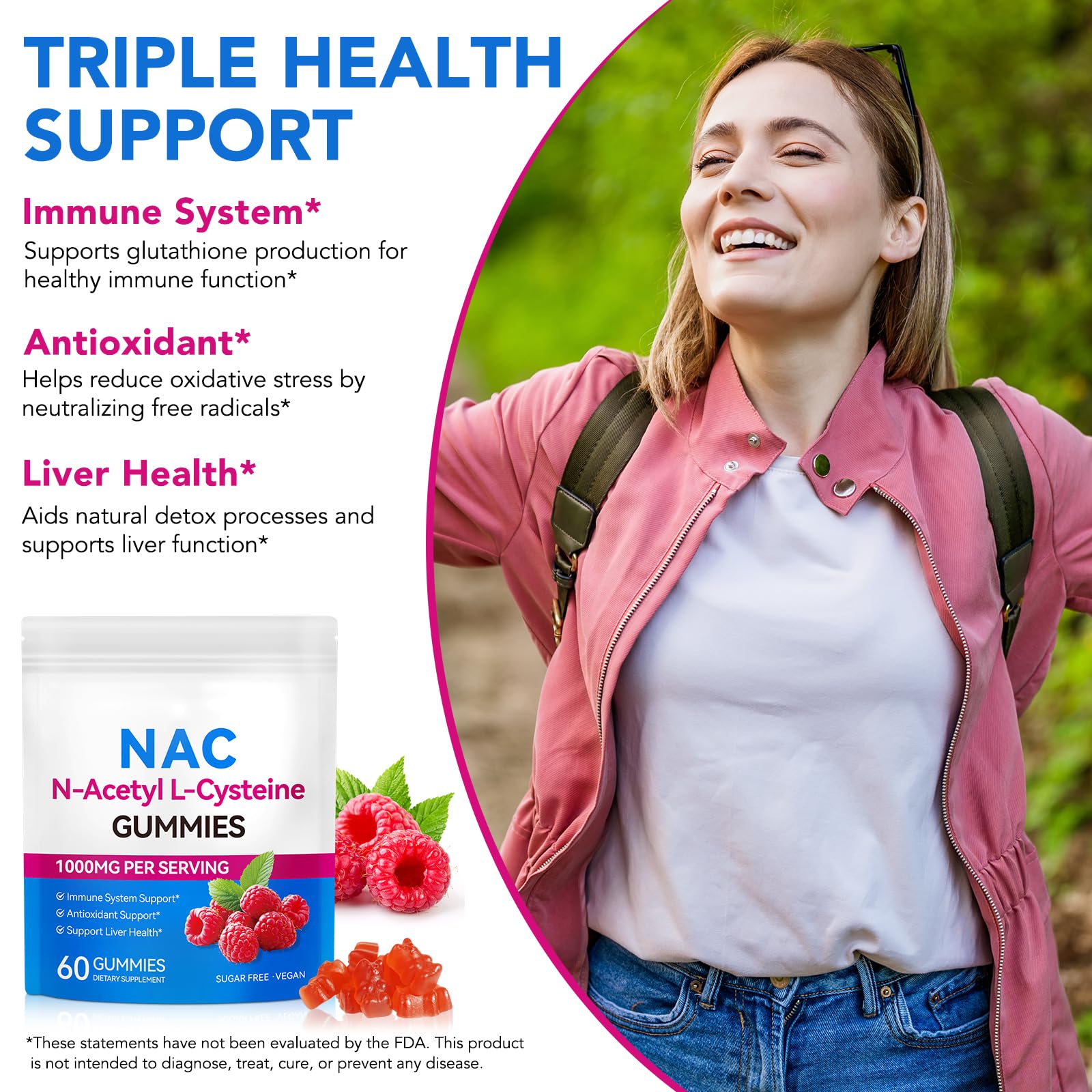 NFILVSYO NAC Gummies travel pack for on-the-go use