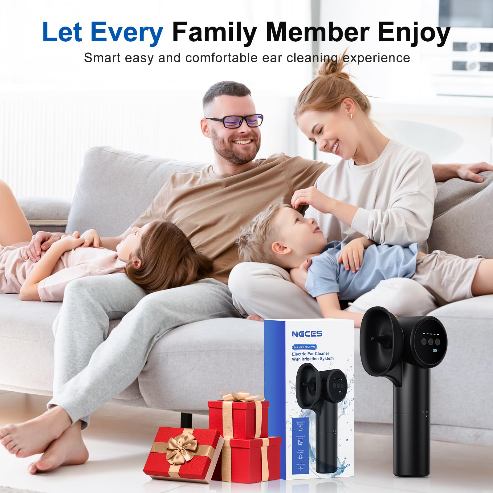 NGCES USB charging cord enhances convenient at-home use.