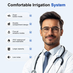 NGCES warm air drying at 98.6°F provides comfortable post-flush care.