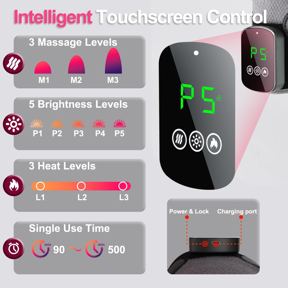 NGCES heated knee massager ideal for post-exercise recovery and daily comfort.